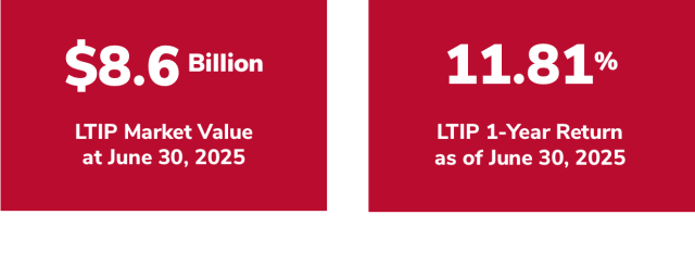 LTIP snapshot market value as of June 30, 2025 is $8.6 billion