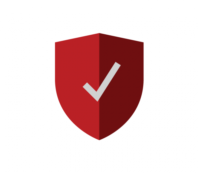 Image of shield with checkmark for risk management